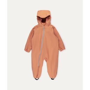 KIDLY Label Fleece Lined Puddle Rain Suit in Orange Pheasant